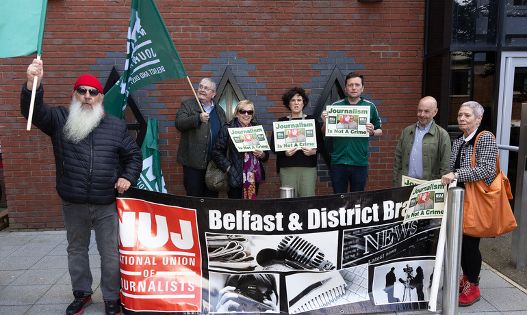 NI policing board protest