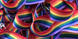 LGBT+ ribbons landscape