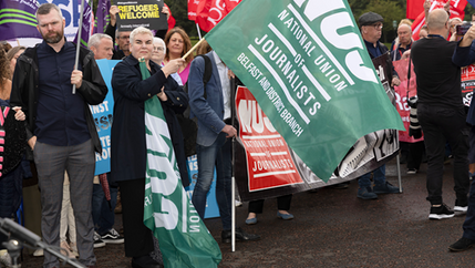 Anti-racism demo, Belfast 