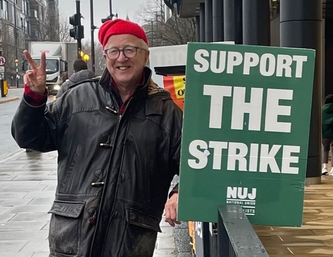 Former President Denis McShane, ex MP who joined his first NUJ picket line 50 years ago 