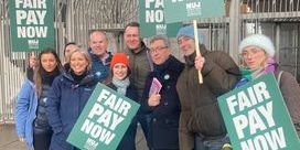 Russell Findlay MSP at Holyrood, STV Strike